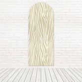 Grey Zebra Print Arch Backdrop For Chic And Modern Events