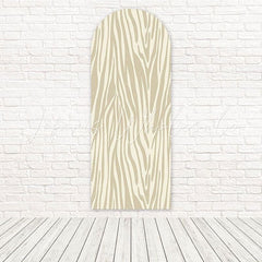 Grey Zebra Print Arch Backdrop For Chic And Modern Events