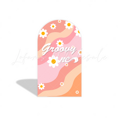 Groovy one arch Birthday Party Arch Backdrop Wall Cloth Cover