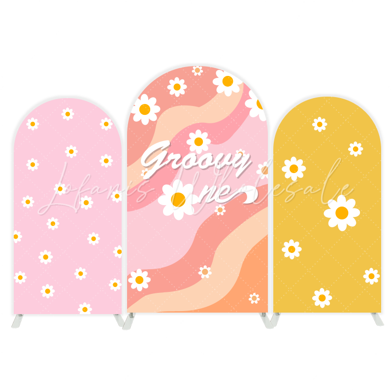 Groovy one arch Birthday Party Arch Backdrop Wall Cloth Cover