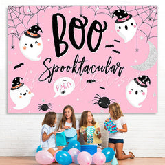 Lofaris Halloween Pink Photoshoot Backdrop for Children Party