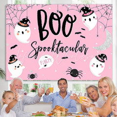 Lofaris Halloween Pink Photoshoot Backdrop for Children Party