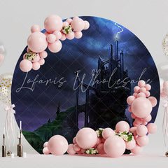 Halloween Rain Round Backdrop for Spooky Themed Event