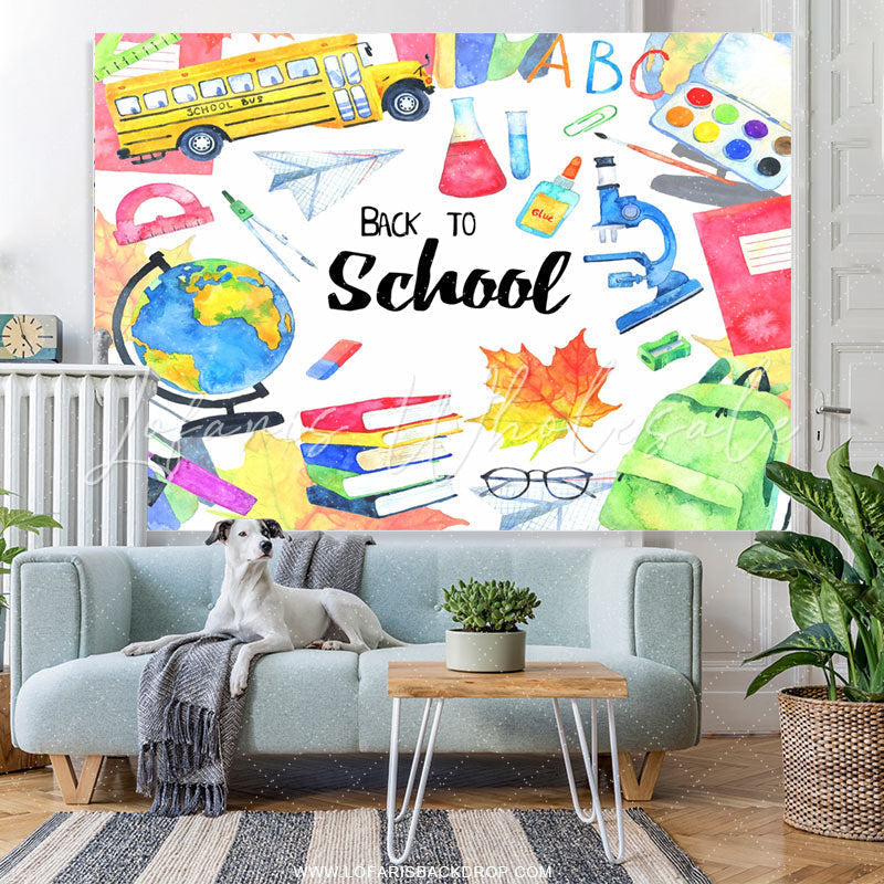 Lofaris Happy Back To School Backfrop For Students