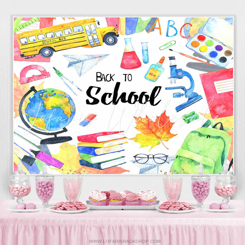 Lofaris Happy Back To School Backfrop For Students