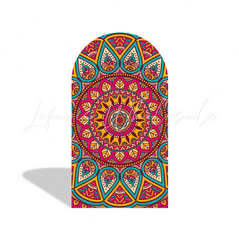 Happy Lohri Holiday Mandala Background Arch Backdrop Wall Cloth Cover