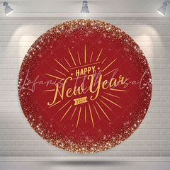 Lofaris Happy New Year 2024 Round Party Holiday Backdrop