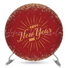 Lofaris Happy New Year 2024 Round Party Holiday Backdrop
