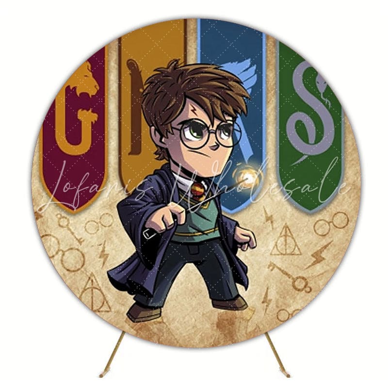 Harry Potter Wizarding World Round Backdrop For Magical Events