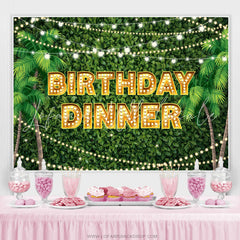 Lofaris Hawaii Coconut Trees Birthday Dinner Backdrop