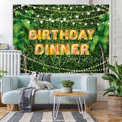 Lofaris Hawaii Coconut Trees Birthday Dinner Backdrop
