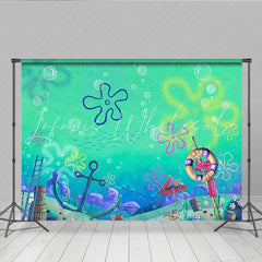 Hawaii Undersea Cartoon Summer Aloha Seaweed Photography Backdrop