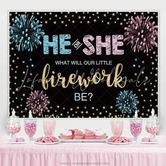 Lofaris He Or She Independence Day Spark Gender Reveal Banner