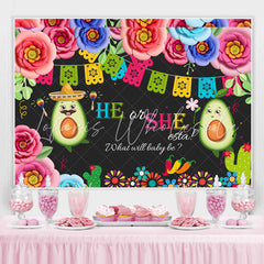 Lofaris He Or She What Will Baby Be Avocado Shower Backdrop
