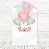 Heart Balloons Gender Reveal Arch Backdrop For Celebration Set