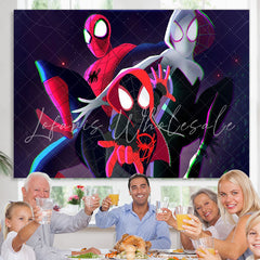 Lofaris Hero Party Background Children Birthday Backdrop