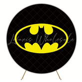 Heroic Batman Round Backdrop For Superhero Party Theme