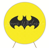 Heroic Batman Super Heroes Round Backdrop For Action-Packed Party Fun