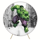 Heroic Hulk Avengers Round Backdrop For Superhero Party