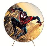 Heroic Spider-Man Super Heroes Round Backdrop For Action Party