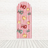 Ho Ho Stripe Christmas Fun Theme Arch Backdrop For Festive Photos