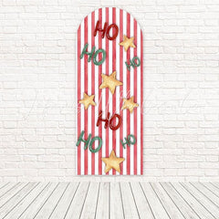 Ho Ho Stripe Christmas Fun Theme Arch Backdrop For Festive Photos