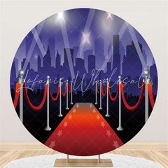 Lofaris Hollween Red Carpet Famous Round Holiday Backdrop