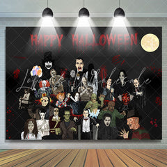 Lofaris Horror Movie Aesthetic Happy Halloween Backdrop