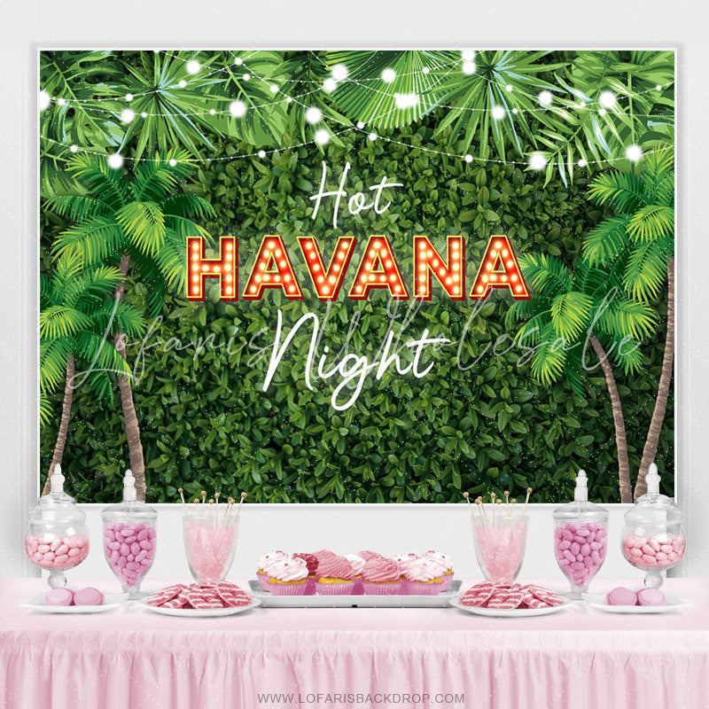Lofaris Hot Havana Night Theme Jungle Holiday Party Backdrop