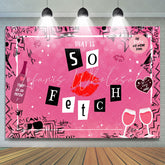 Lofaris Hot Pink That Is So Fetch Happy Birthday Backdrop