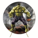 Hulk Avengers Hero Round Backdrop For Superhero Party Theme