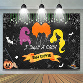 Lofaris I Smell A Child Cobweb Bat Baby Shower Backdrop