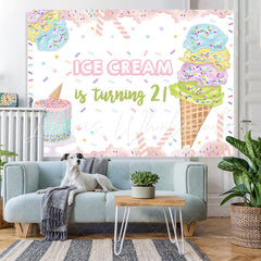 Lofaris Ice Cream Is Turning 2 Sweet 2rd Birthday Backdrop