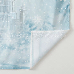 Lofaris Ice World With Snowflake And Castle Winter Backdrop