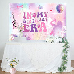 In My Birthday Era Disco Music Themed Party Decorations Backdrop