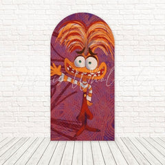 Inside Out 2 Anxiety Purple Feeling Arch Backdrop For Inside Out Theme