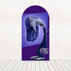 Inside Out 2 Boredom Blue Mood Arch Backdrop For Movie Fun Celebration