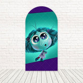 Inside Out 2 Envy Green Emotion Arch Backdrop For Animated Party Theme