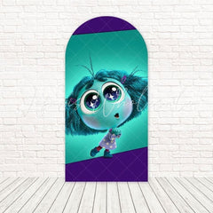 Inside Out 2 Envy Green Emotion Arch Backdrop For Animated Party Theme