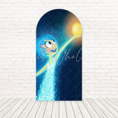 Inside Out 2 Joy Yellow Happy Glow Arch Backdrop For Kids Movie Party