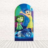 Inside Out 2 Mixed Emotions Arch Backdrop For Colorful Animated Event