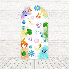 Inside Out Colorful Theme Arch Backdrop For Imaginative Kids Party
