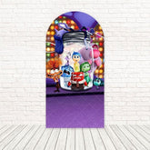 Inside Out Family Bottle Whimsical Arch Backdrop For Fun Events