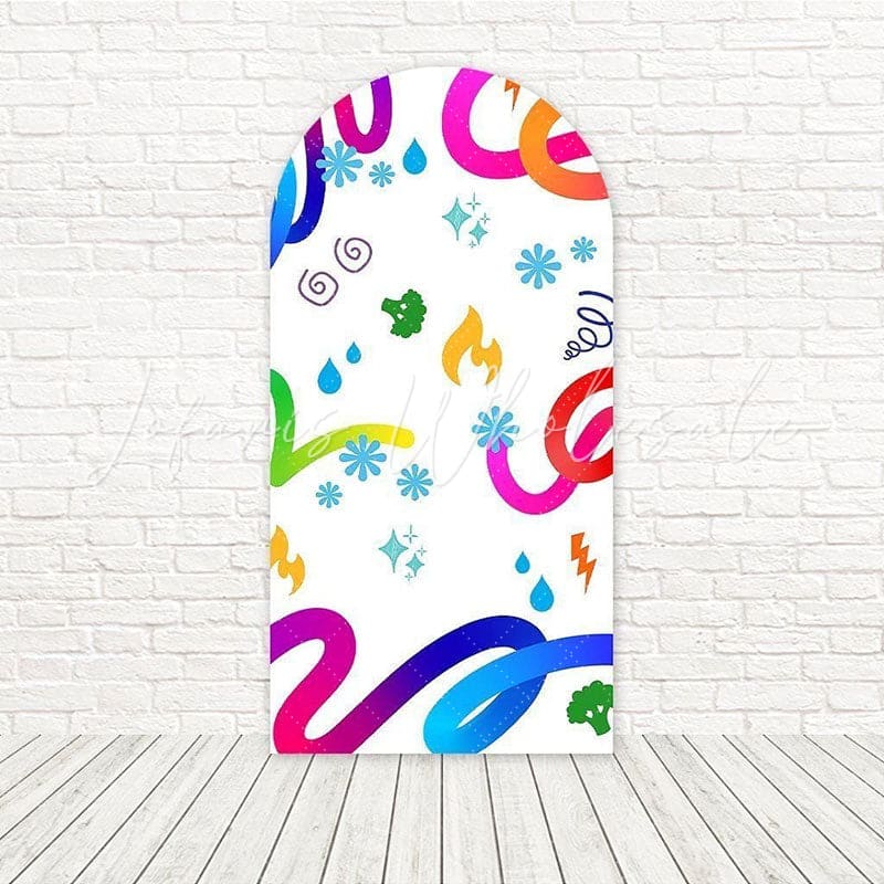 Inside Out Lines Bold Emotions Arch Backdrop For Fun Event Vibe