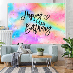 Lofaris Iridescent Dots Birthday Party Backdrop For Girl