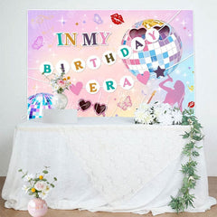 Iridescent in My Birthday Era Music Birthday Backdrop