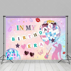 Iridescent in My Birthday Era Music Birthday Backdrop