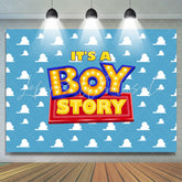 Lofaris Its A Boy Story Simple Lovely Baby Shower Backdrop