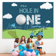 Lofaris Its A Hole in One Car Backdrop for 1st Birthday