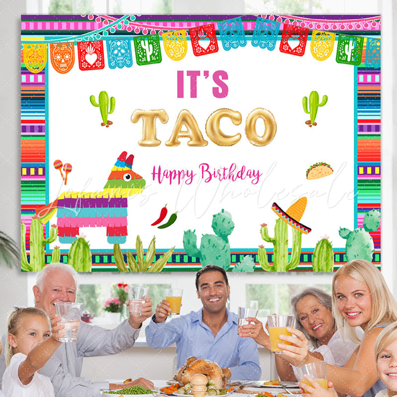 Lofaris Its A Mexican Tato Happy Birhday Backdrop For Children